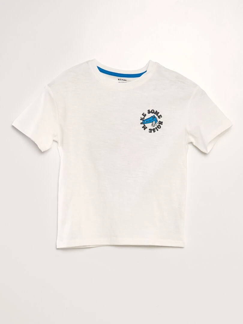 T shirt loose imprimé Blanc