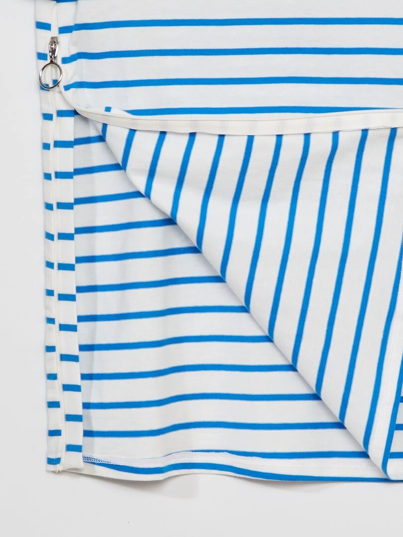 Tee shirt marinière   So Easy   Bleu/blanc