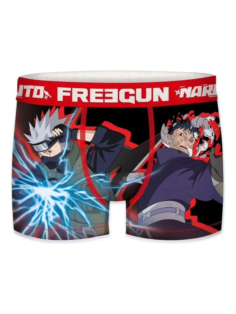 Lot de 4 Boxers homme Naruto Shippuden Freegun   Bleu