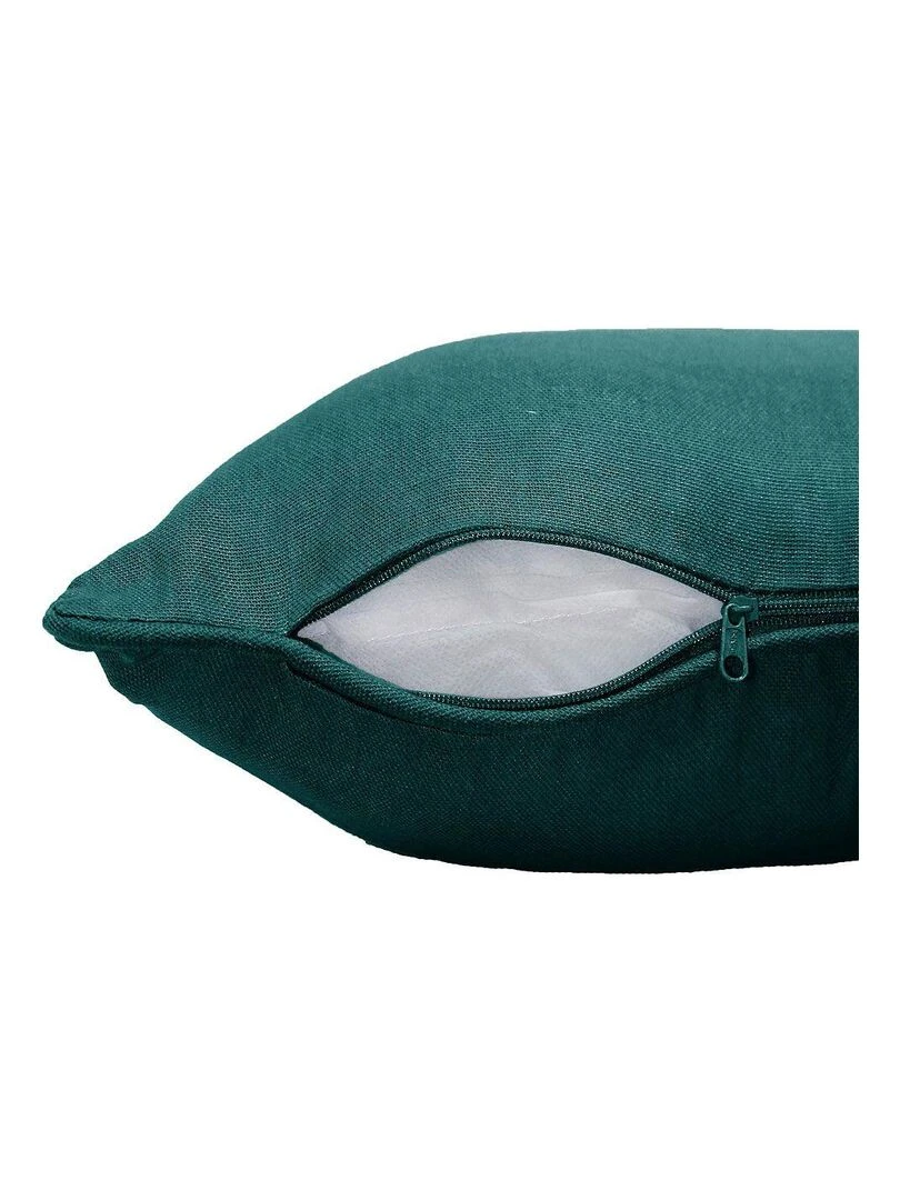 Housse de coussin déco Panama Vert émeraude