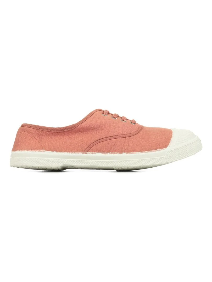 Baskets Tennis Lacets Rose