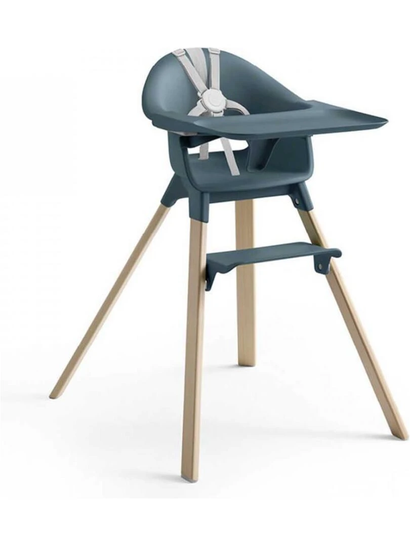Chaise haute Stokke® Clikk™ bleue fjord (Fjord Blue) Bleu
