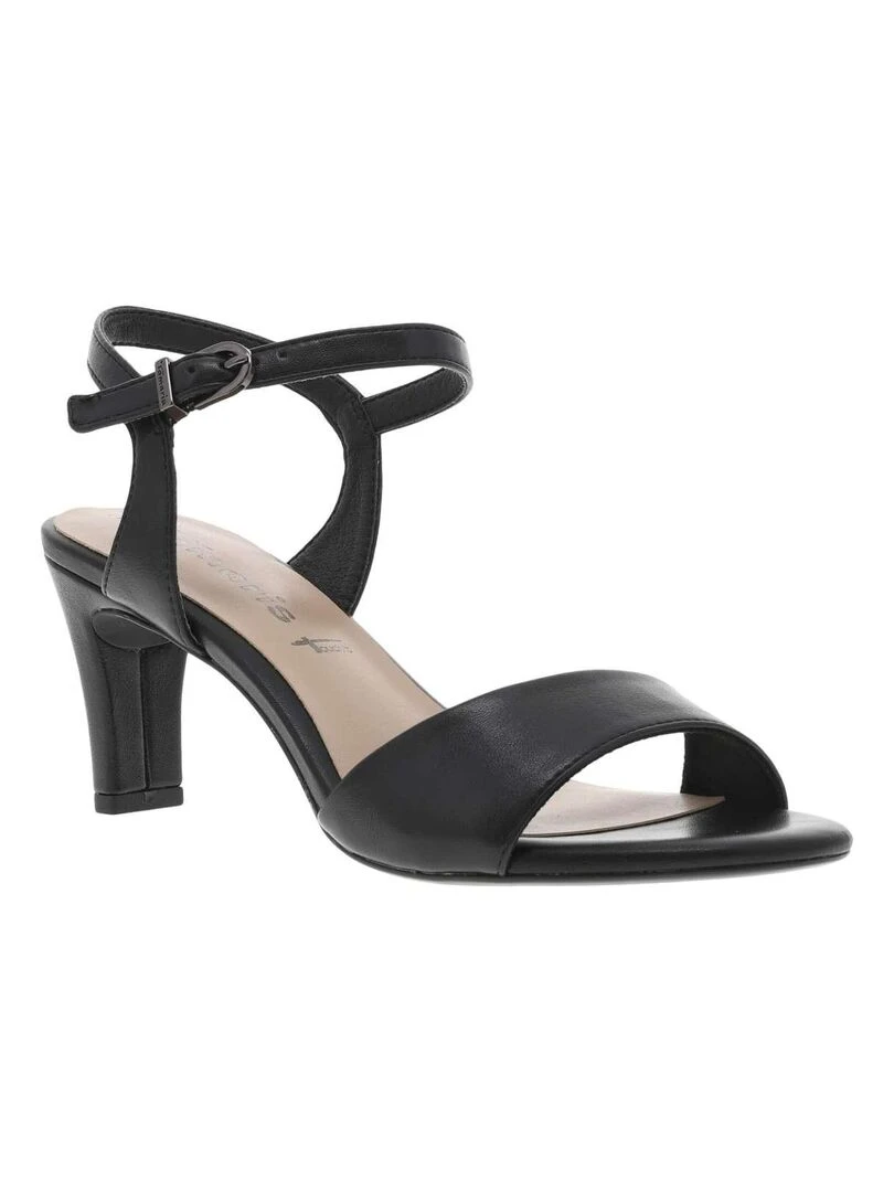 TAMARIS Nu pieds talon bloc Noir