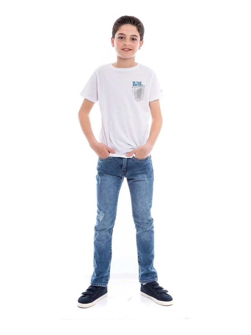 Jean coupe ajustée SPAWN BOY   Bleu