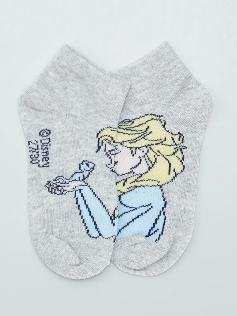 Lot de 3 paires de chaussettes 'Reine des neiges'   GRIS