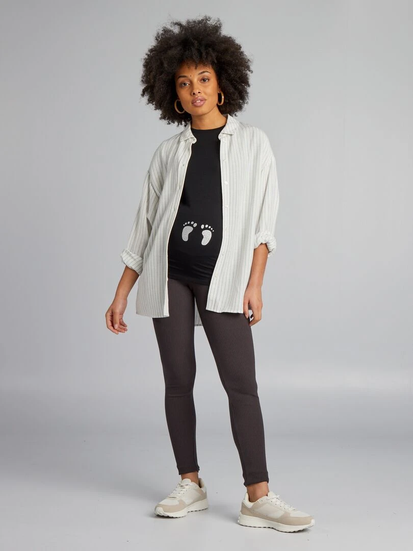 Tee shirt de maternité noir