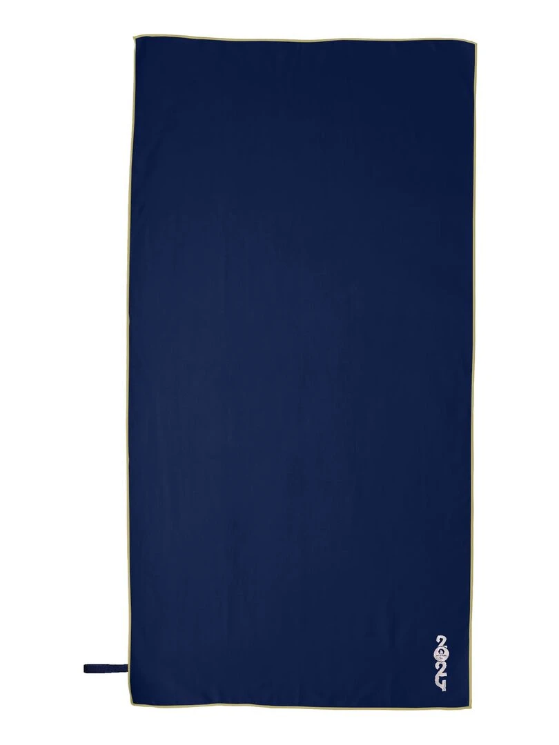Serviette de bain microfibre PARIS 2024 JEUX PARALYMPIQUES ARCHES Bleu