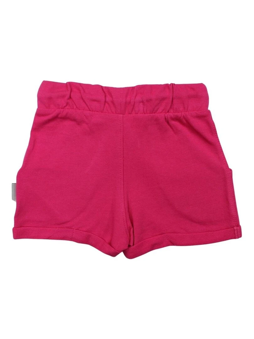 Lee Cooper Short fille imprimé logo en coton Rose fushia