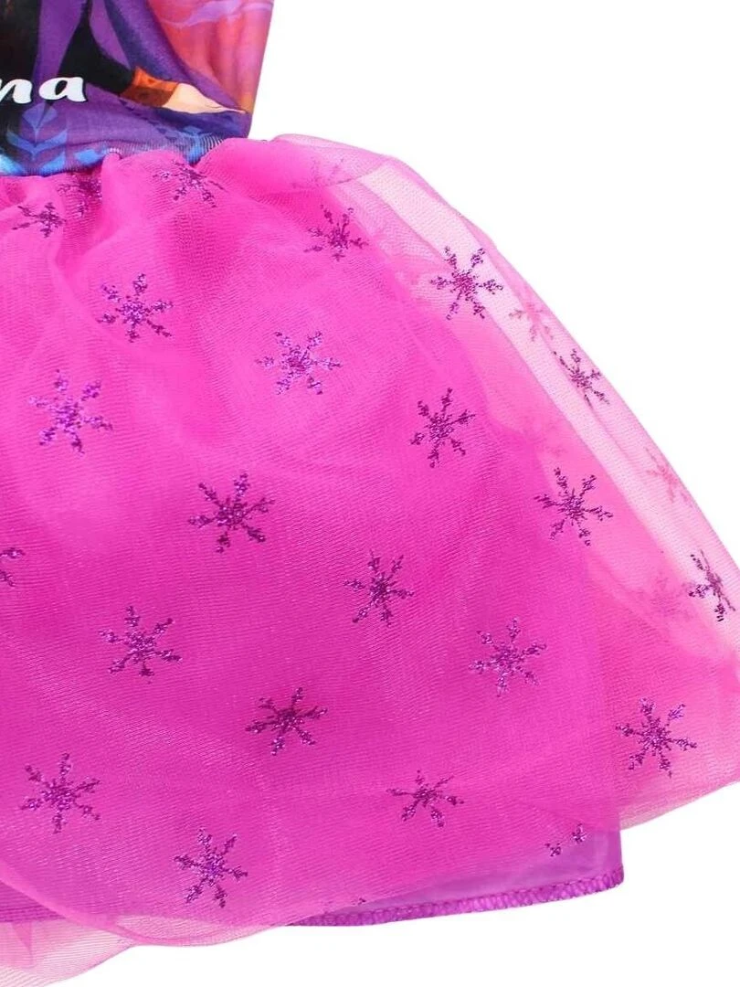 Disney   Robe fille imprimé La Reine Des Neiges   Violet