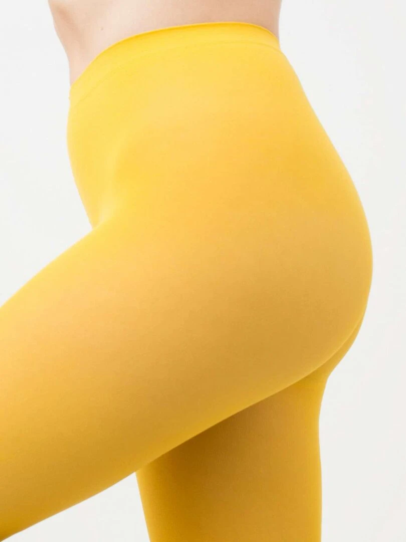 Giulia   Blues Collant 70den classique  matte opaque et chaude    Jaune   M   Jaune