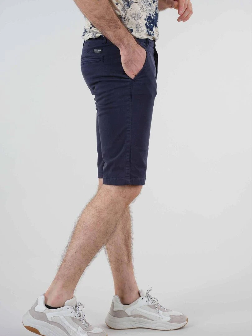 Bermuda pour homme avec poche à l'italienne 'Deeluxe'   Bleu marine