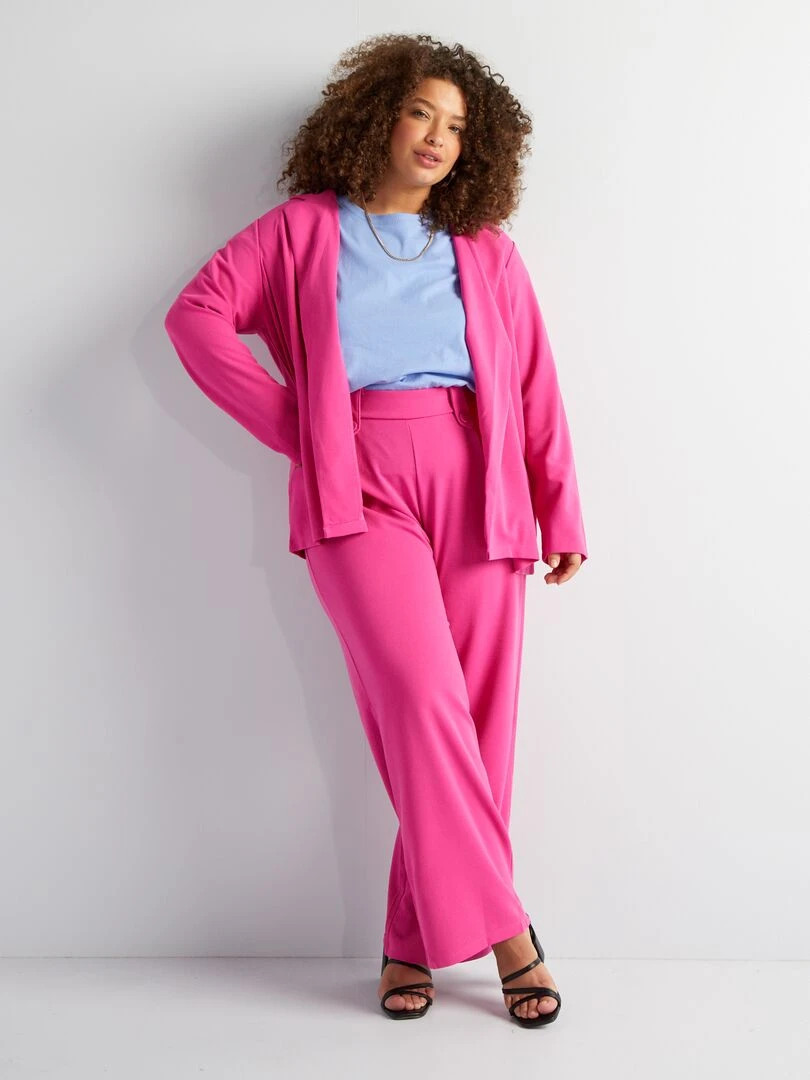 Veste de tailleur fluide 'Only Carmakoma' Rose