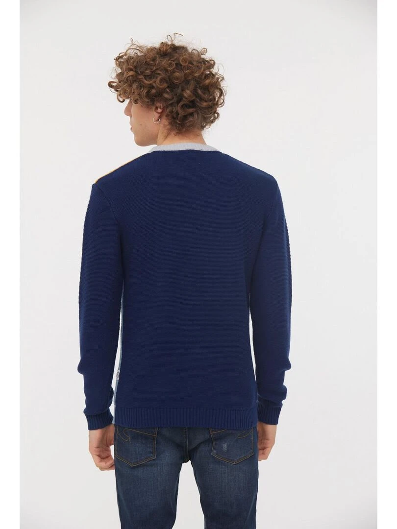 Lee Cooper   Pull manches longues coton regular COURO   Bleu marine