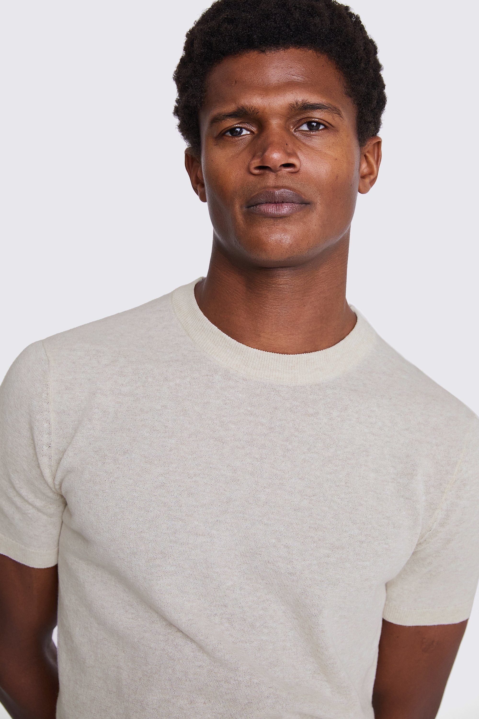 Light Grey Marl Crew Neck T-Shirt   Buy Online at Moss
