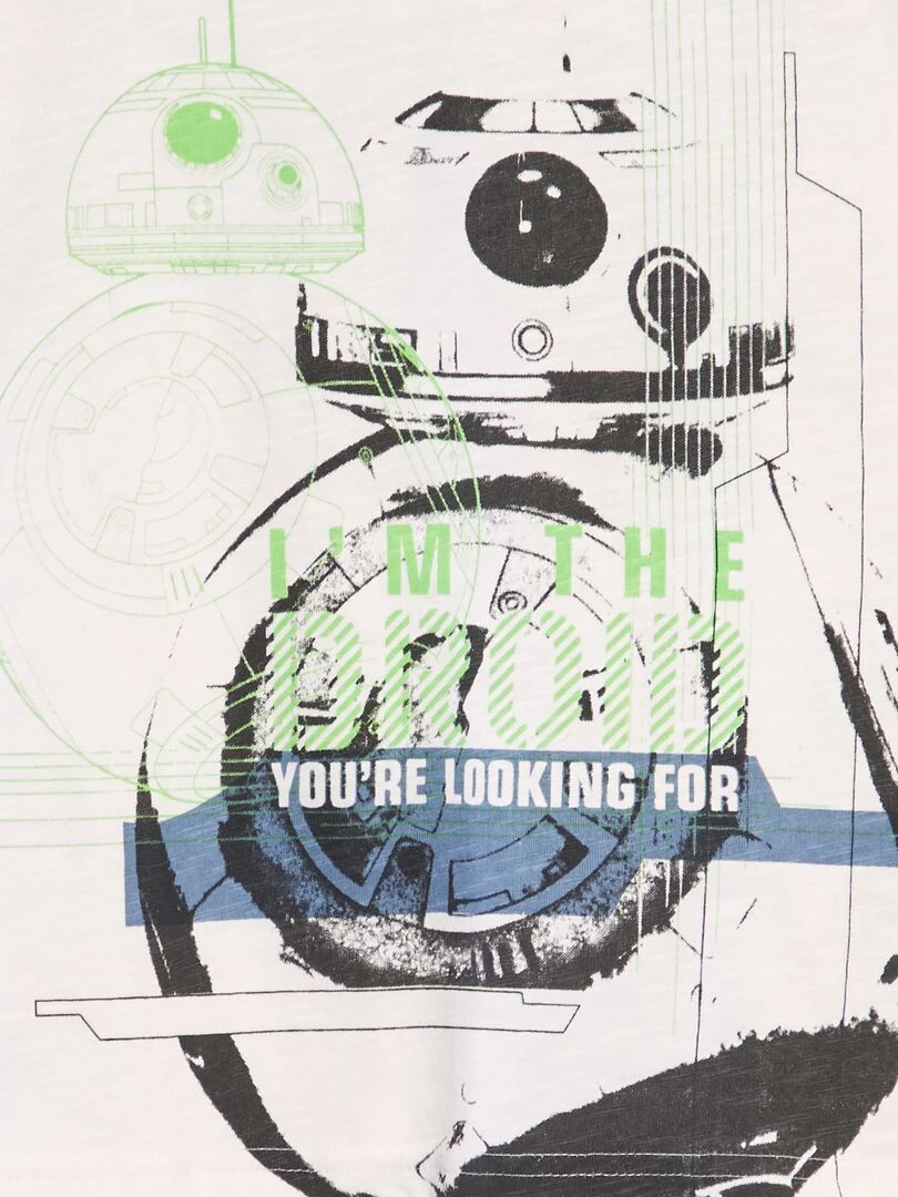 T shirt 'Star Wars' Blanc 'Droid'