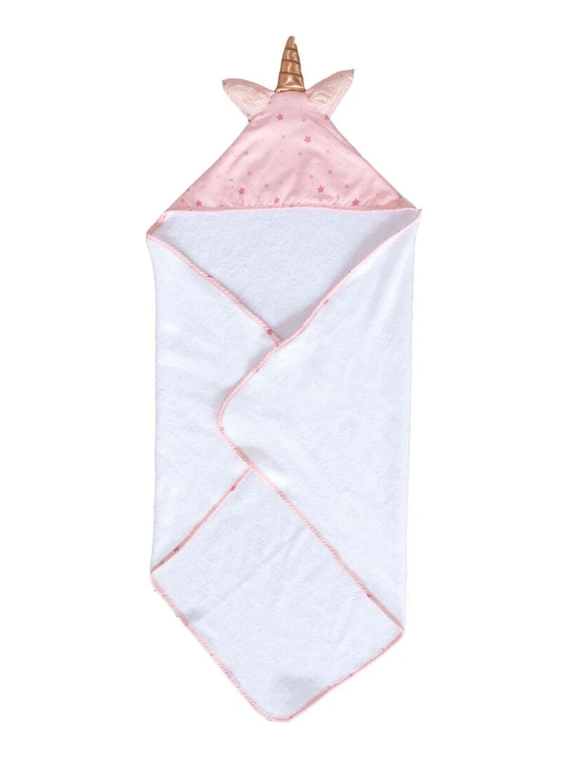 Sortie de bain avec gant Jolly Rose