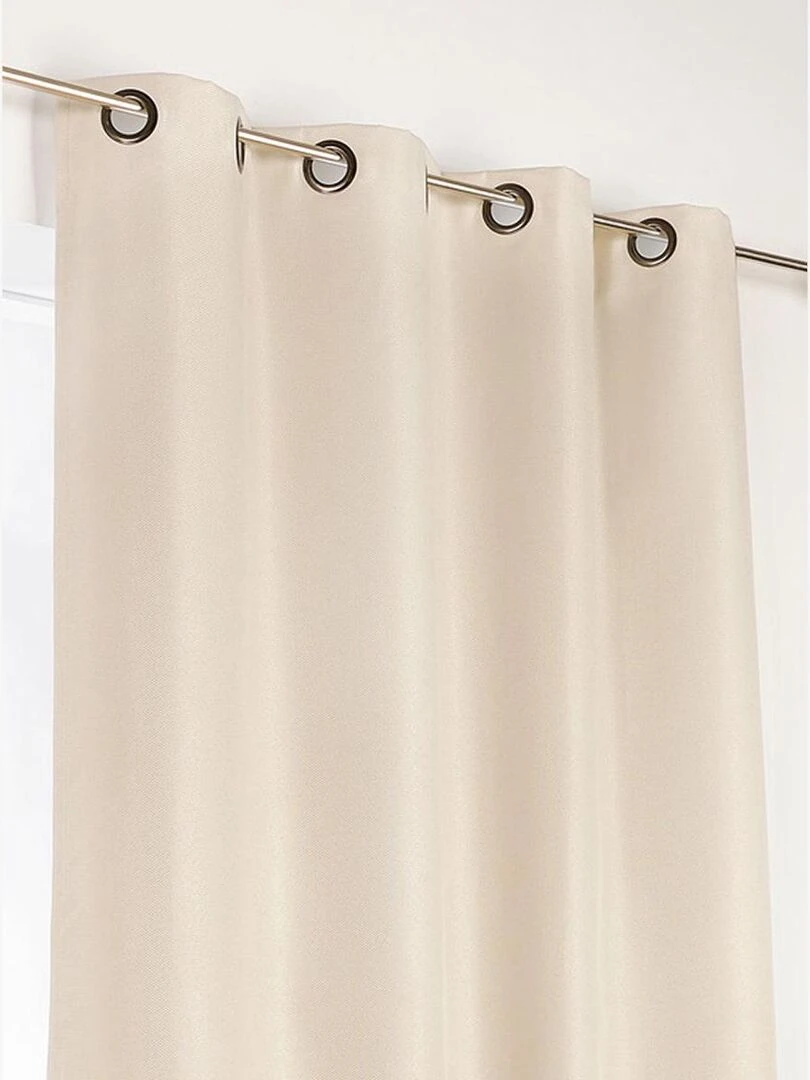 Rideau d'ameublement 100% occultant Beige