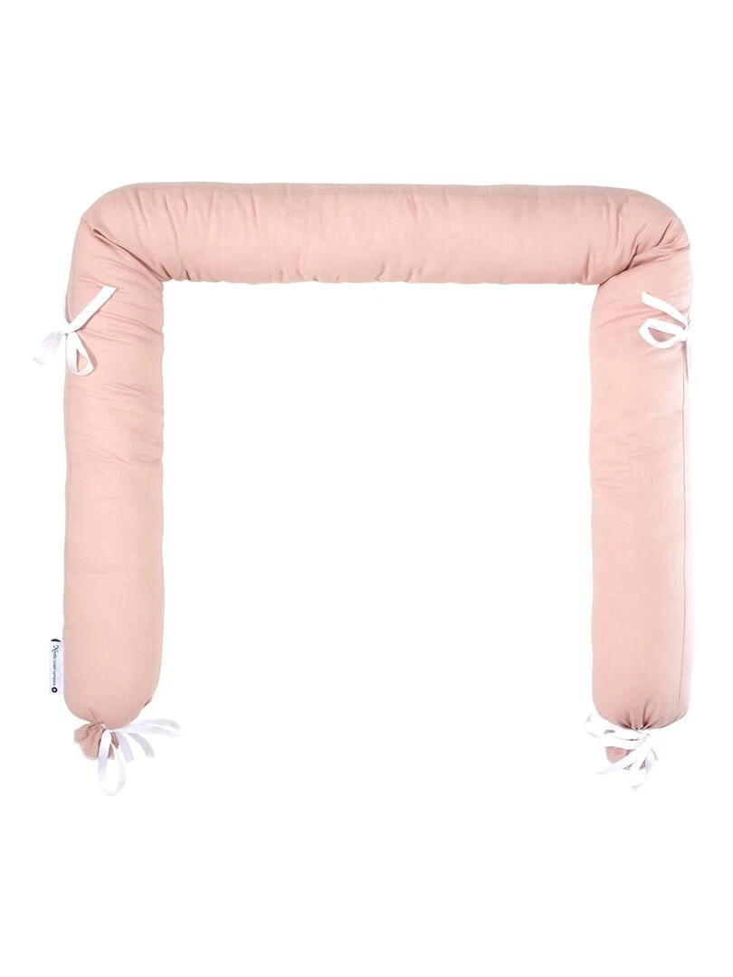 Tour de lit en coton 180 x 9 cm Rose pâle