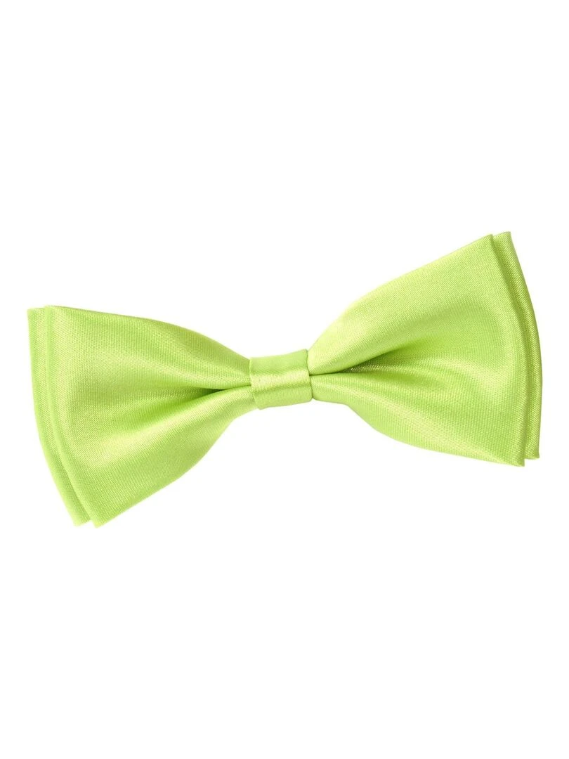 Noeud Papillon Satin Fabriqué en Europe Vert anis