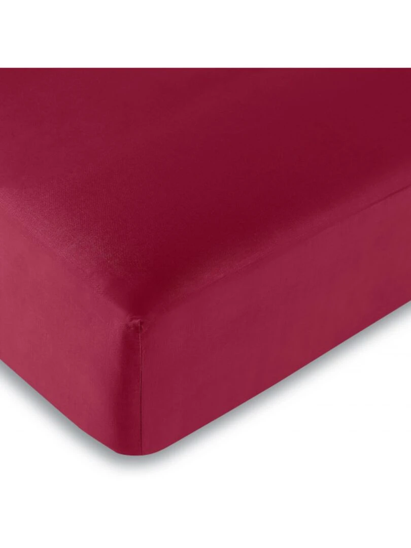 Drap Housse Toutes Dimensions 100% Coton/57 Fils/cm² Rouge
