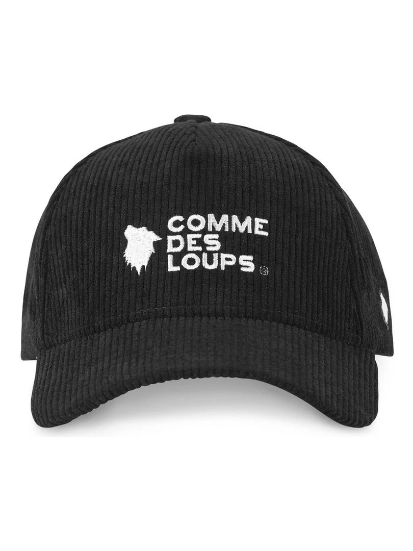 Casquette uni en velours Velvet Comme Des Loups Noir