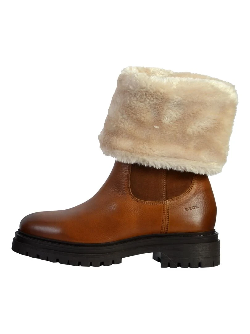 Bottes Cuir Geox Iridea Marron
