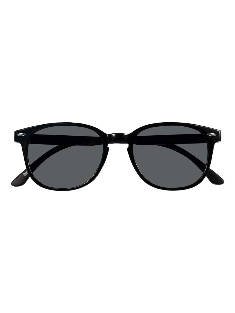 Lunettes de soleil recyclées Ovale Noir Noir