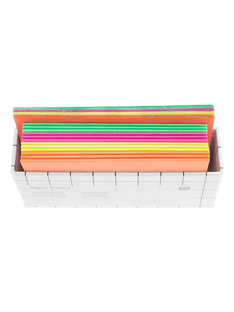 12 cartes et enveloppes néon  A7/C7   N/A