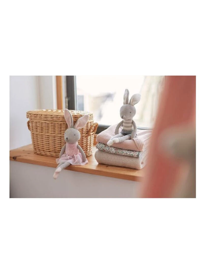 Peluche Lapin Nola   Jollein   Rose