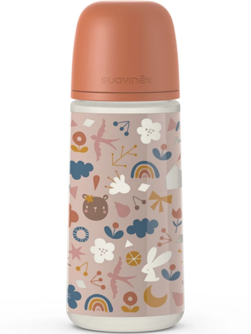 Biberon avec tétine symétrique SX PRO L orange tuile (360 ml) Orange