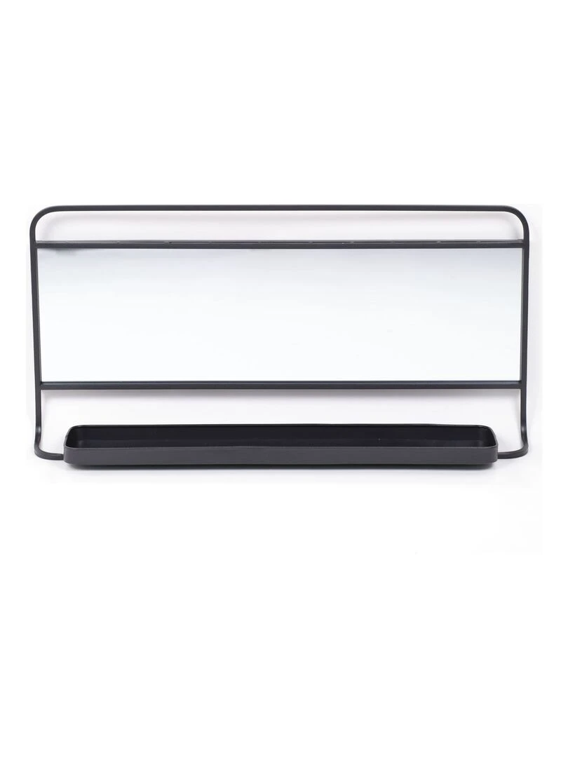 Grand miroir mural 'COZY' 'TODAY' Gris