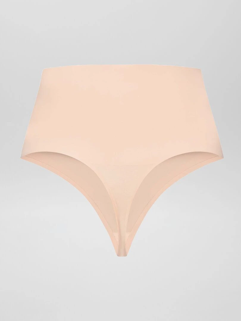 String taille haute gainant   beige