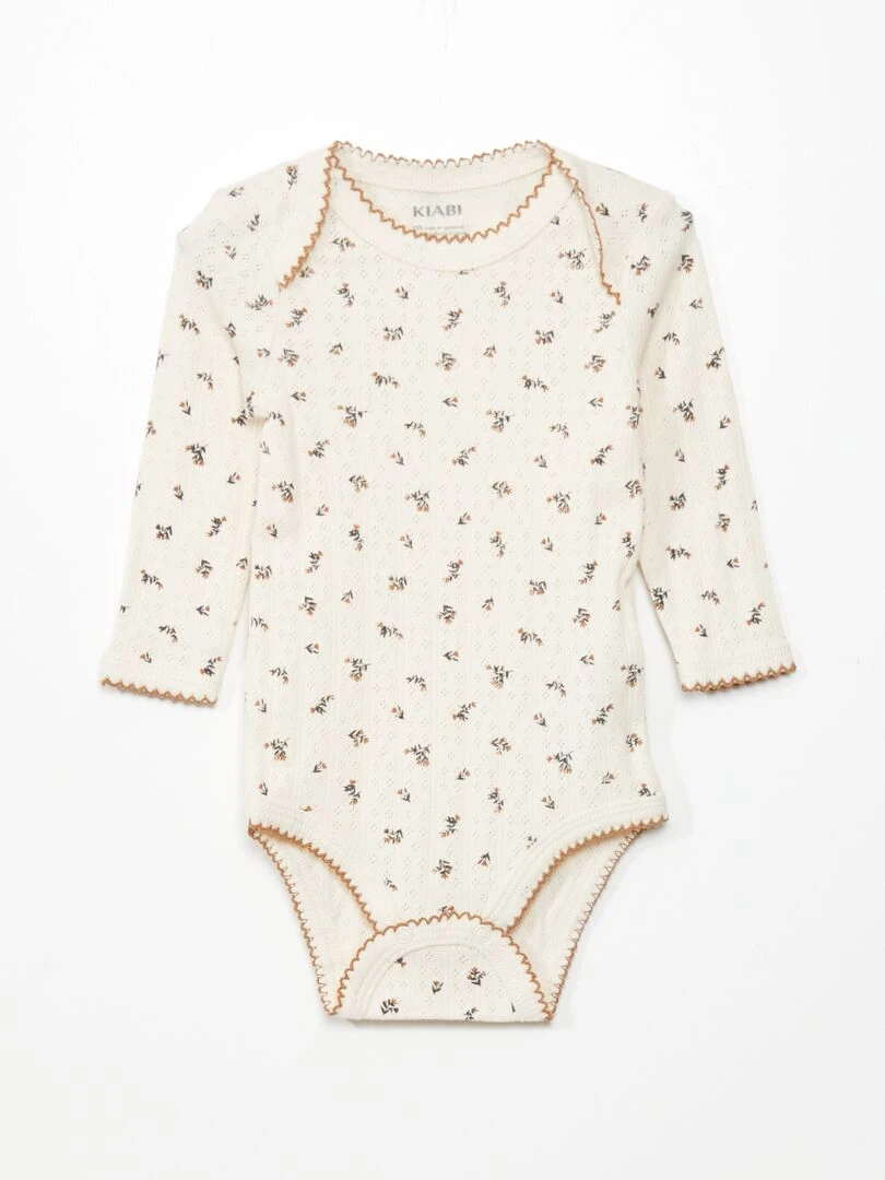 Bodies pur coton   Blanc/rose