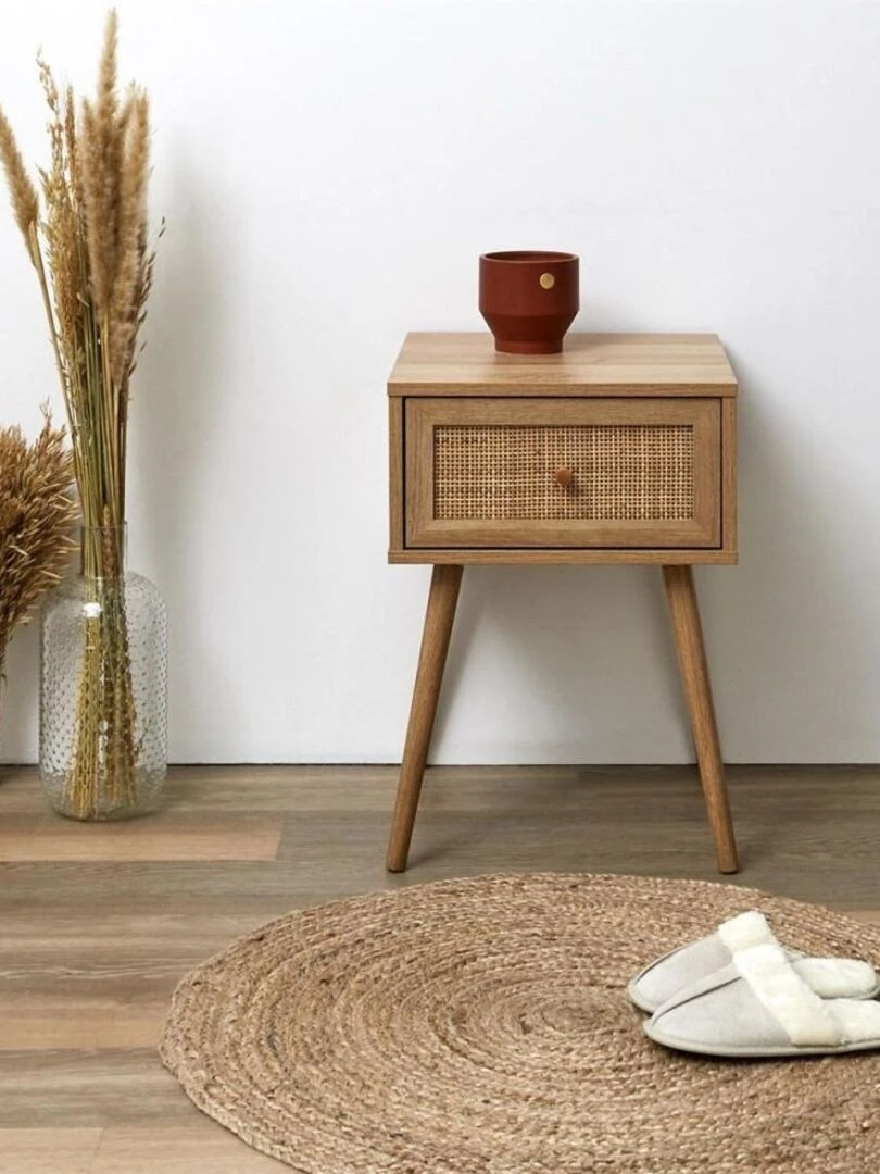 Table de chevet 1 tiroir Bali Beige