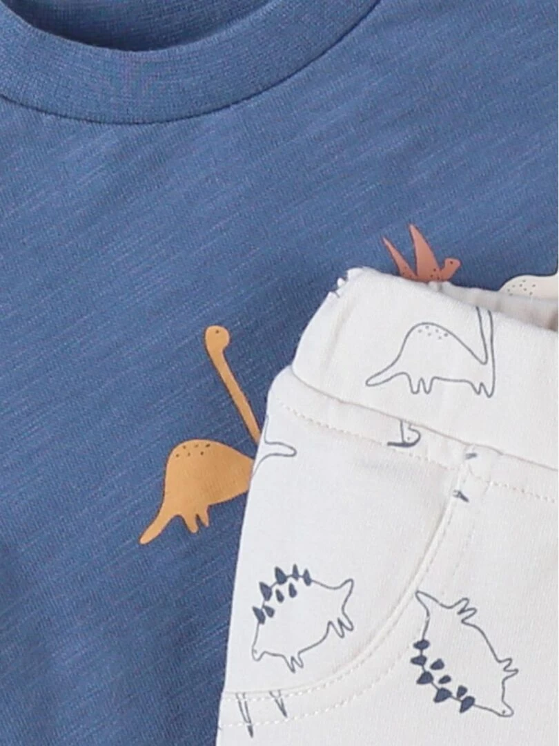Set t shirt + pantalon dino  vanille   Noukie's   Beige