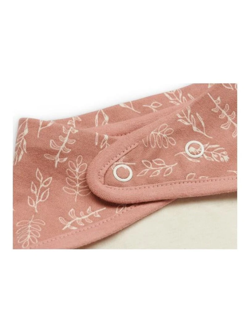 Bavoir Bandana Meadow Rose des Bois (2pcs)   Jollein   Rose