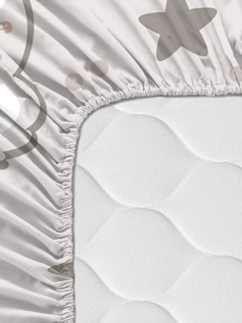 Drap housse Baby koala "Happyfriday"   Blanc