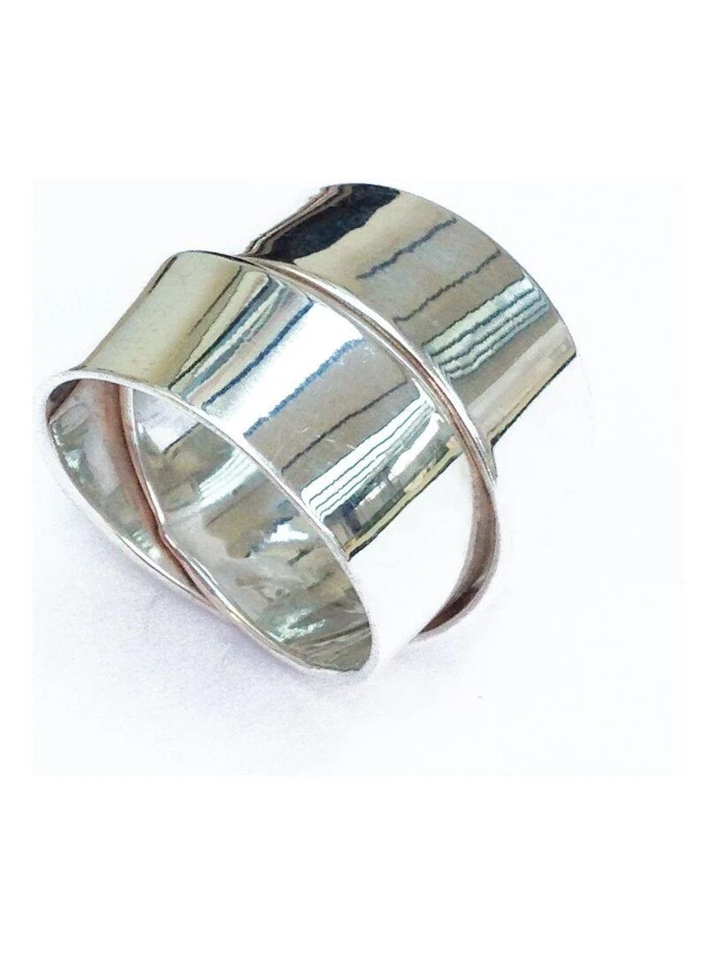 Bague anneaux entrelacés Bijoucolor Argent