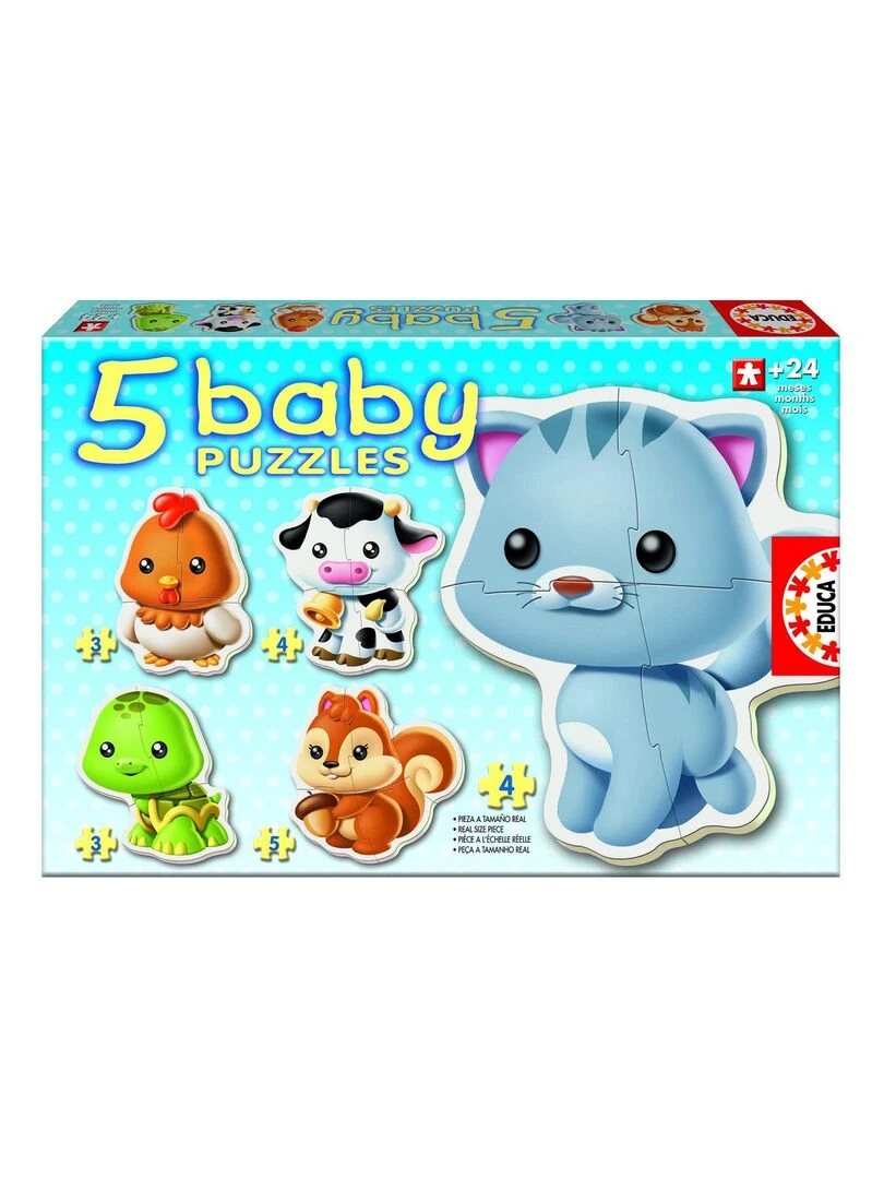 Baby puzzle 5 puzzles : Les animaux N/A