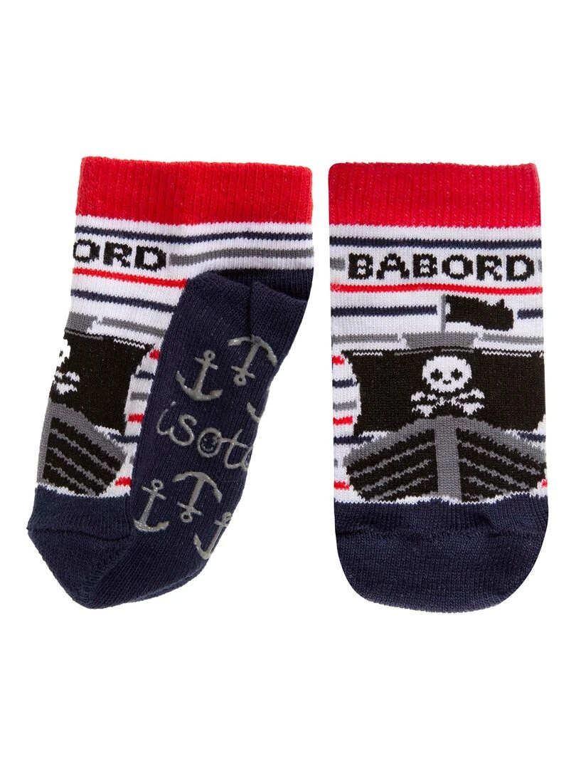 Chaussettes antidérapantes Pirate 19/26 Multicolore