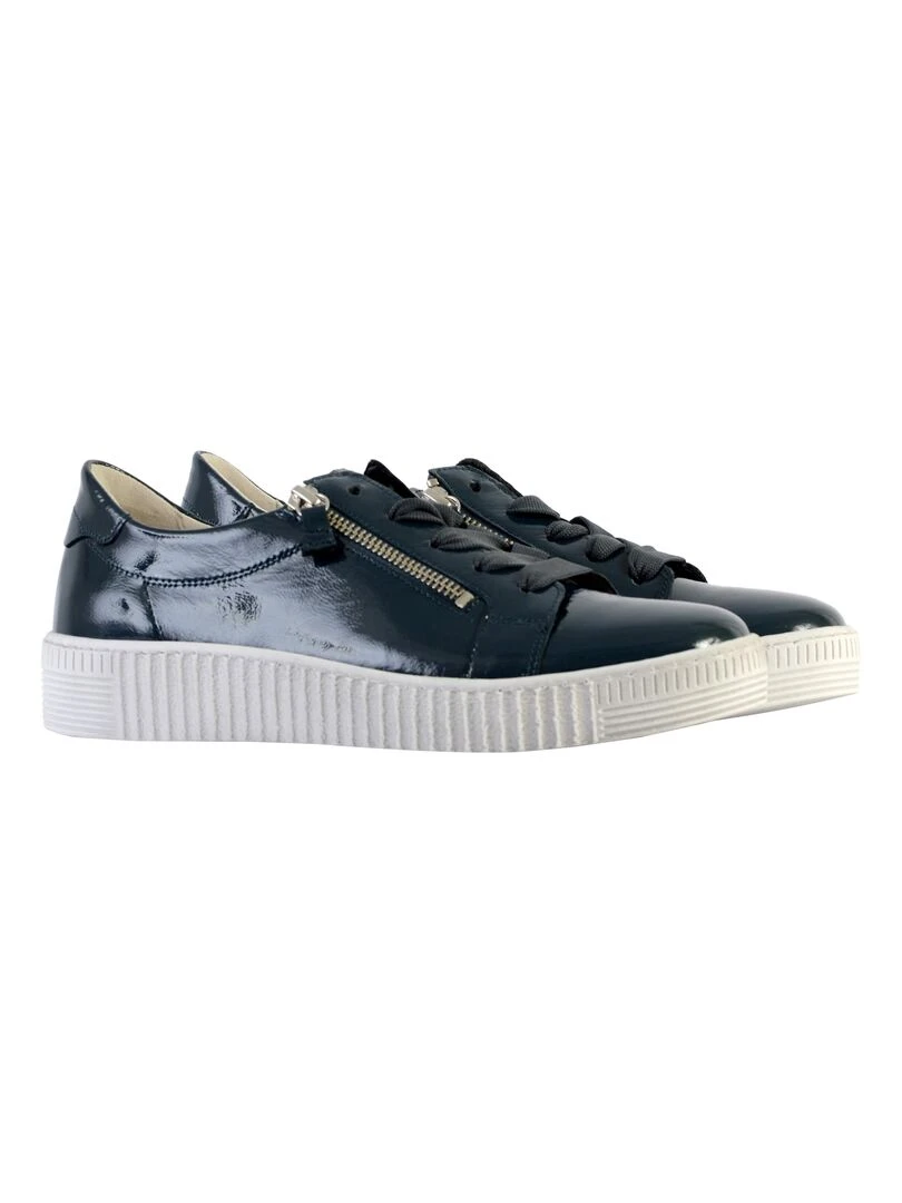 Basket Basse Cuir Gabor Topas   Bleu marine