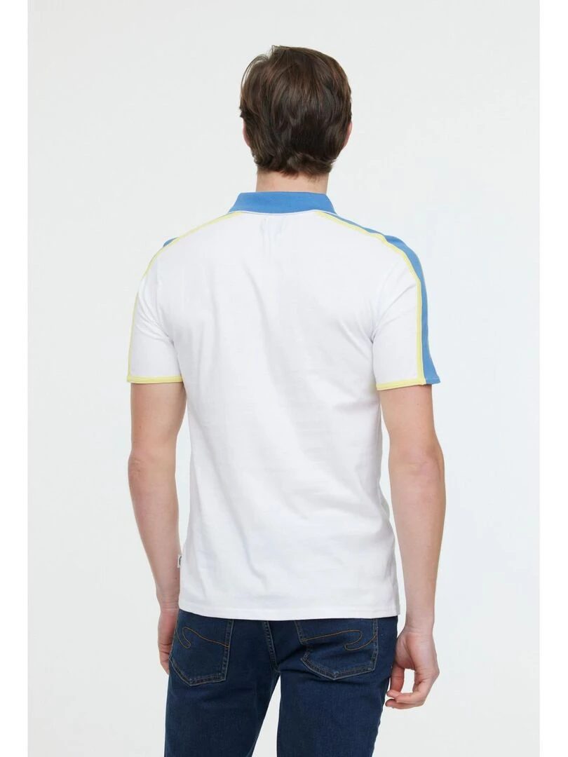 Lee Cooper   Polo manches courtes coton regular BONOZ MC   Blanc