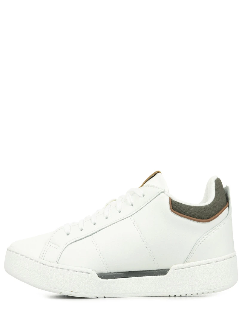 Baskets Stadium Workwear Leather   Blanc