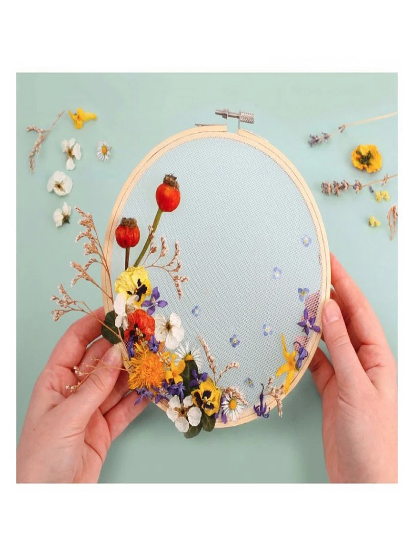 Kit Deco Tulle Et Fleurs Sechees   N/A