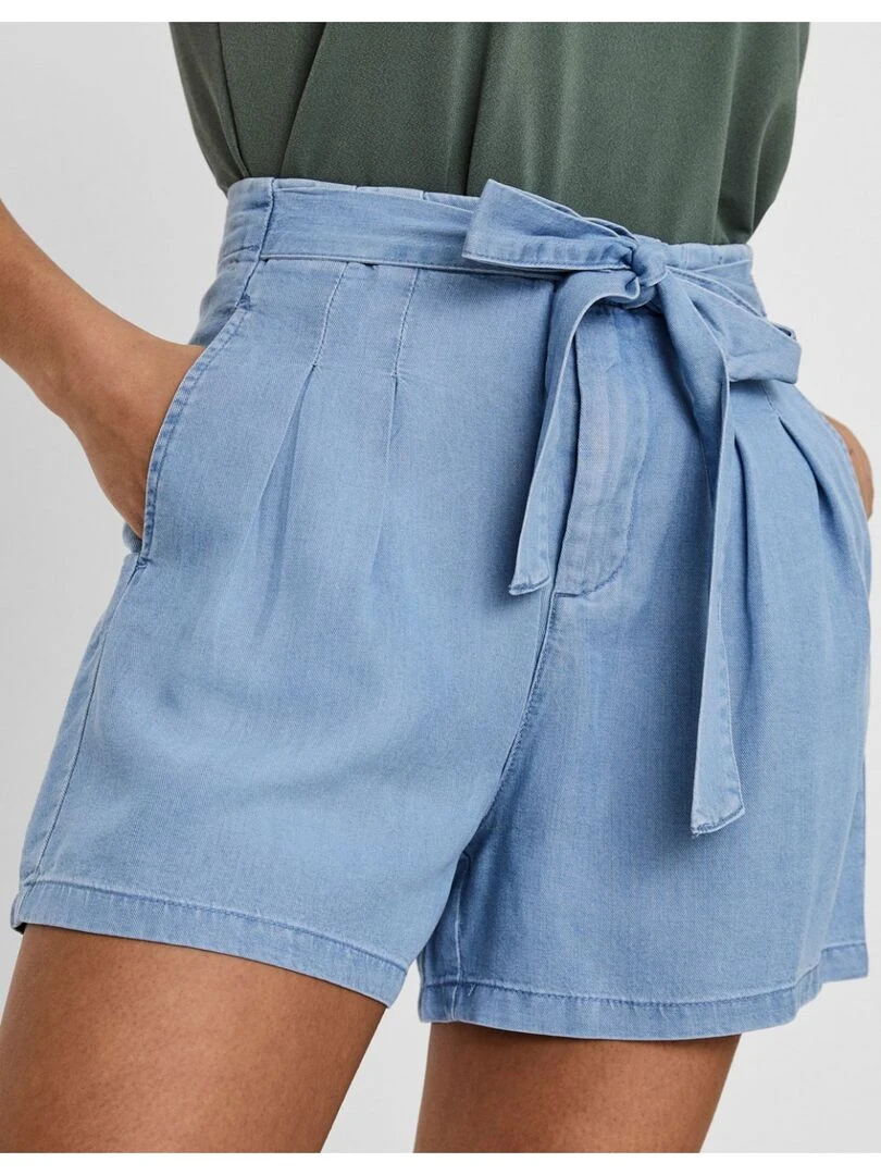 Short en denim Vero Moda   Bleu