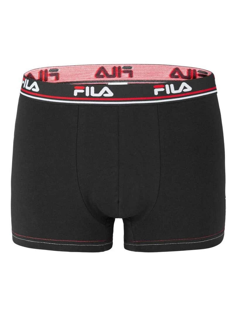 Lot de 4 boxers homme en coton FU5180 Fila   Noir