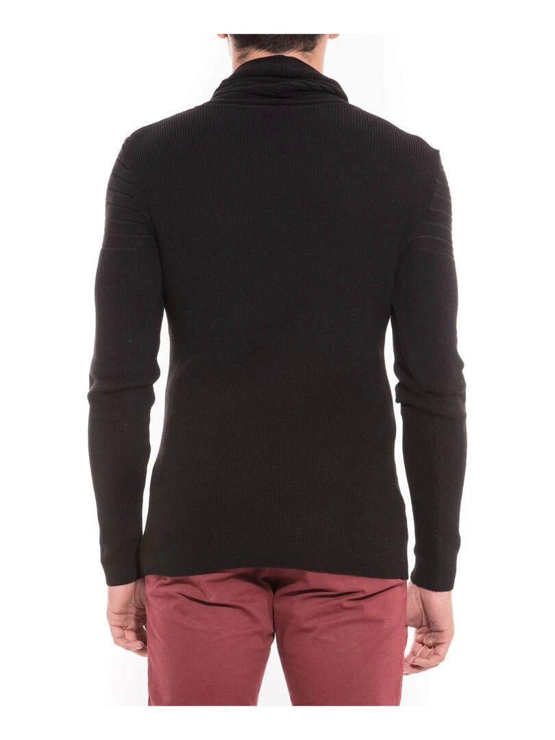 Pull col boule LUCY Noir