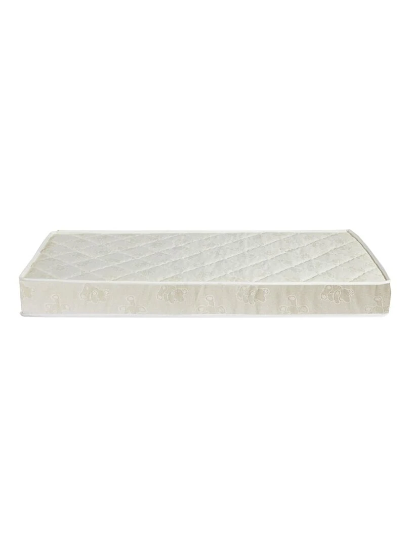 Matelas Bébé hypoallergénique en Mousse Polyuréthane FERME Fabriqué en France Blanc