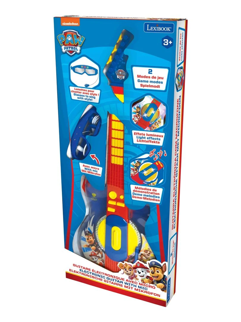Guitare Électronique Lumineuse Pat’patrouille Avec Lunettes Équipées D'un Micro   N/A