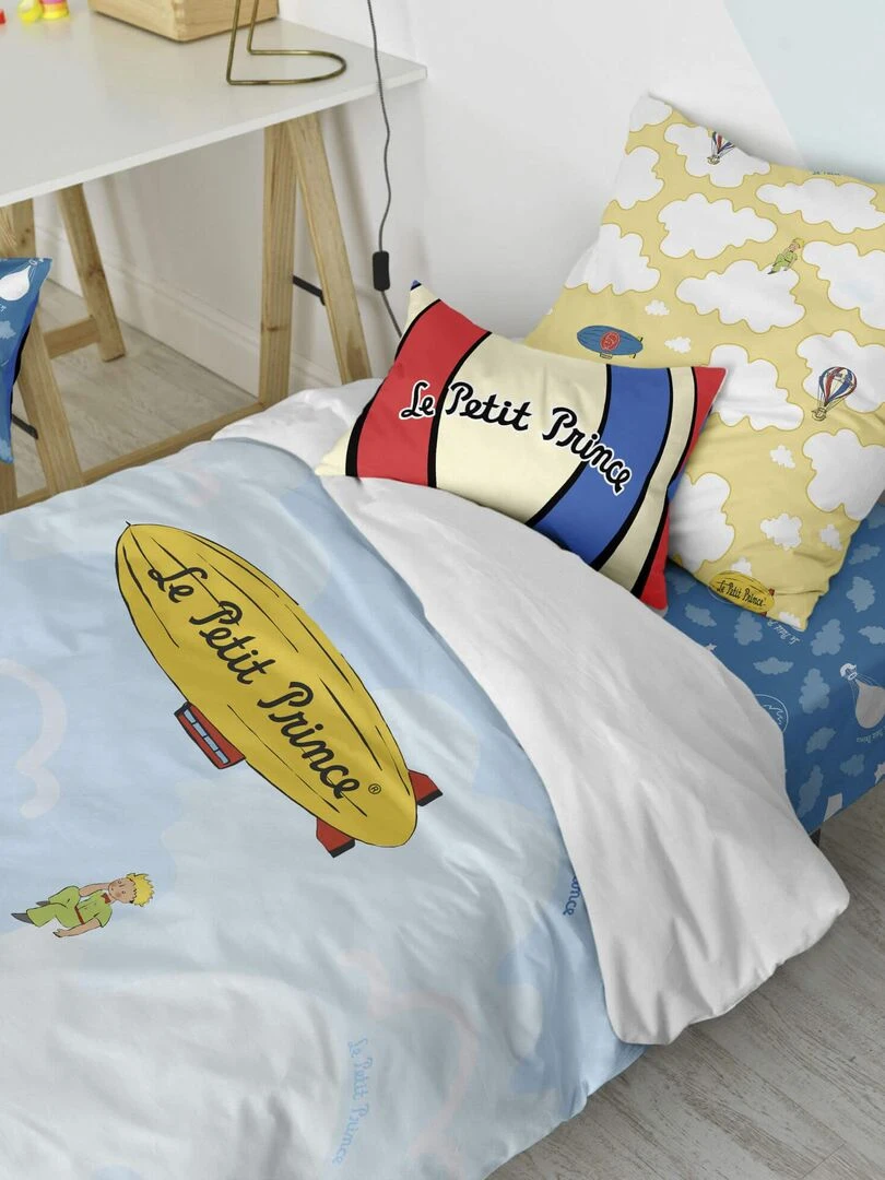 Housse de coussin Zeppelin "Happyfriday"   Blanc